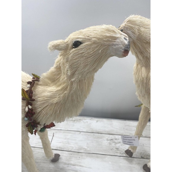 Trademark Exclusive Large Pair Decorative Nativity Standing Lamas/Camels 15x17" - Picture 5 of 12